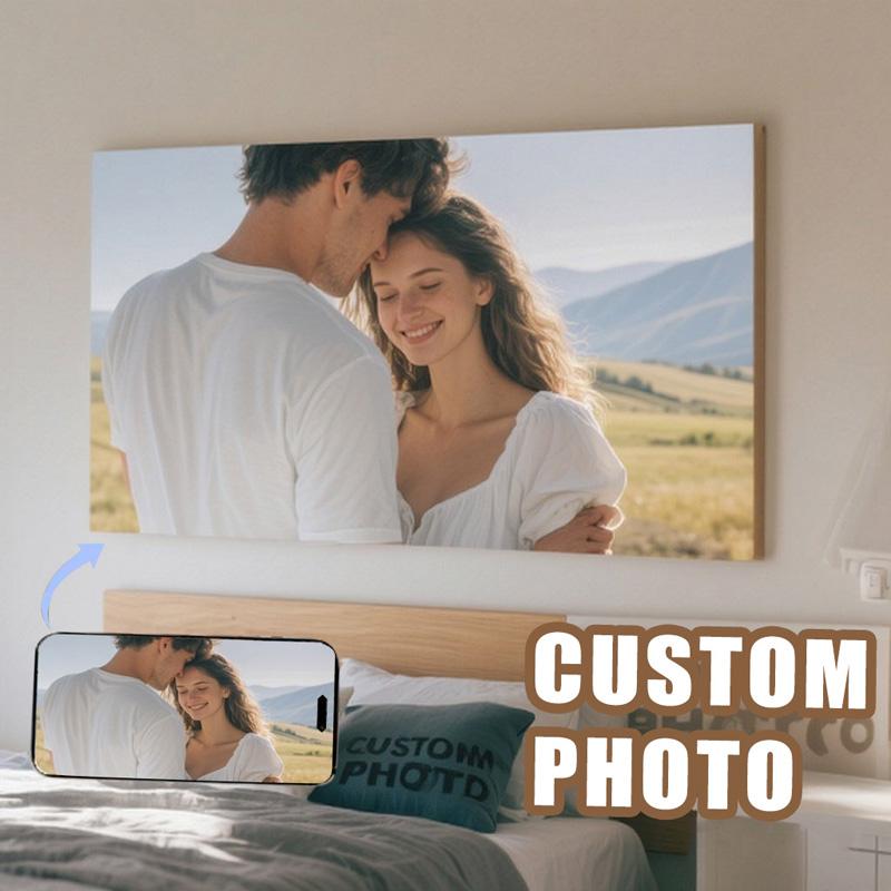 Custom Photo Canvas Poster,Personalized Unframed Wall Art for Home Decor,Weddings,Gifts,Canvas Print for Bedroom,Living Room,Office&Bathroom,Pictures