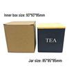 Elegant Bamboo & Wood Lid Tea Caddy, Tinplate Storage Box, Moisture-Proof Sealed Jar for Coffee Beans & Candy.
