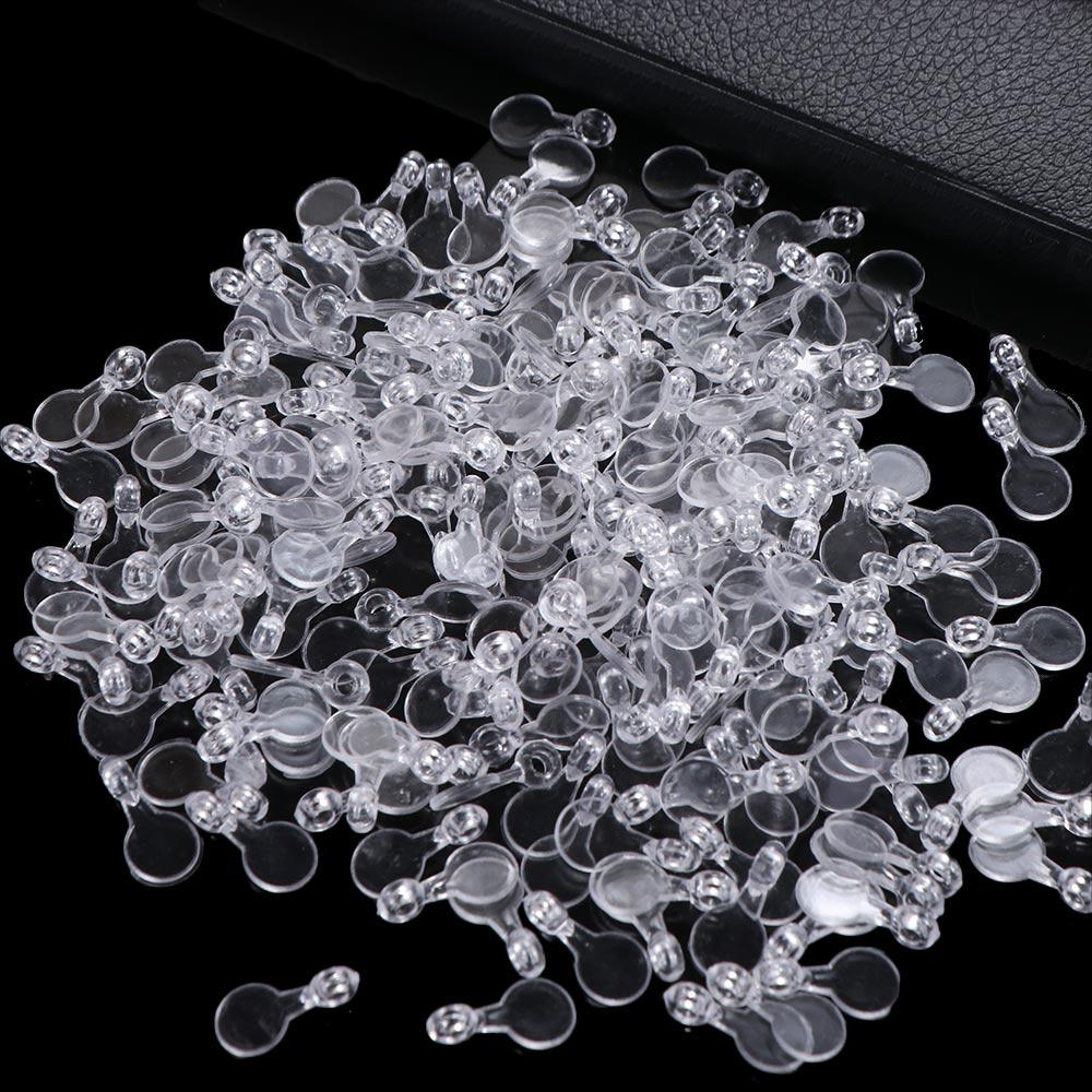200pcs Transparent Flat Pad Pendants Oval Acrylic Transparent Cabochon Pendants  Home