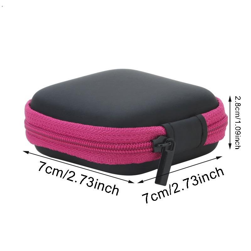 EVA Portable Earphone Bag Coin Purse Headphone USB Cable Case Storage Box Wallet Carrying Pouch Bag Earphone Accessories Unisex