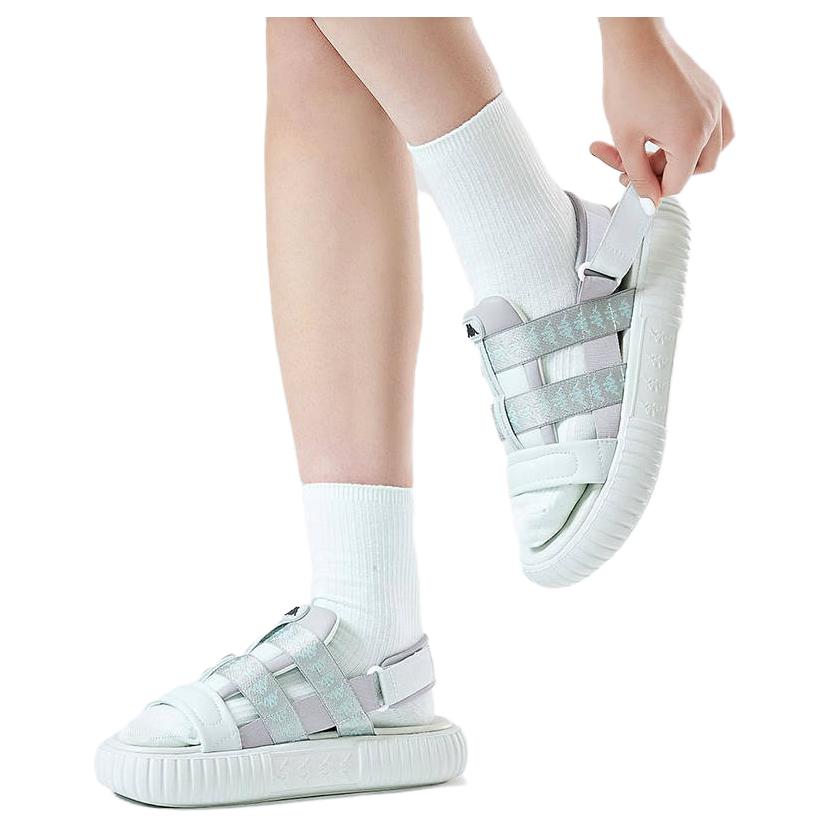 Kappa Záda na záda Barevný blok Trendy Retro Venkovní Lehké Pohodlné Protiskluzové Neformální Módní Sportovní Sandály Unisex sandály Šedá K0DX5LL04D-124