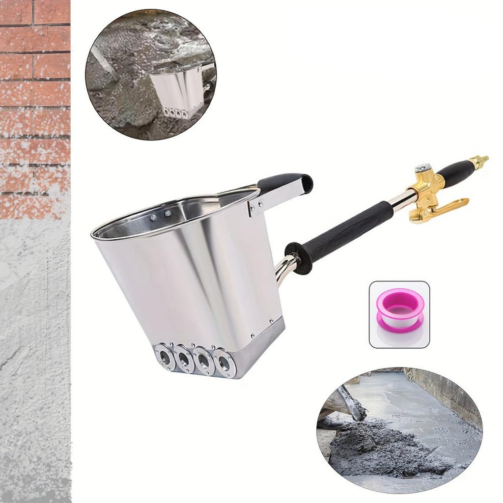 Pneumatic Handheld Cement Sandblasting , Real Stone Paint, Mortar, , Wall and Roof Spraying Gypsum, Efficient Spraying