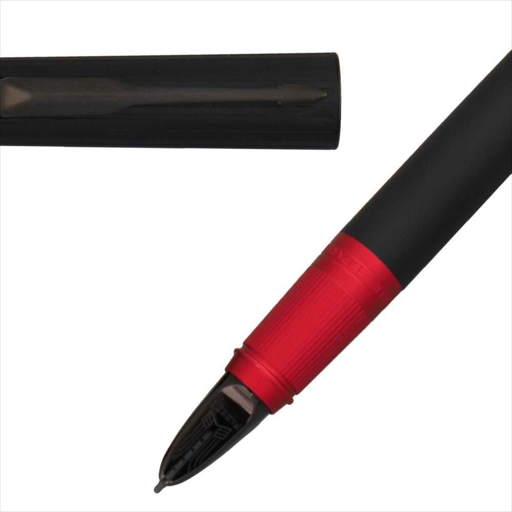 PARKER Ingenuity 5th Slim Deep Black with Red Original Fine Luxury Writing Instrument Pen, BT, Refill, Black, Nib, 1975834jp,