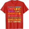 Fruit of The Holy Spirit Christian Tshirt Faith Main Scripture Summer ShortSleeve Top Printed Tshirt Graphic T Shirts Y2K
