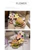 Jelly Burger Plush Toy Bouquet - Creative Gift for Proposals, Couples, and Decorations.