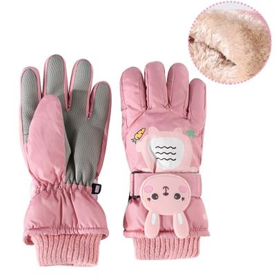 Windproof Children Ski Gloves Waterproof Kids Cycling Gloves Long-sleeved Mittens  Kids Boys Girls