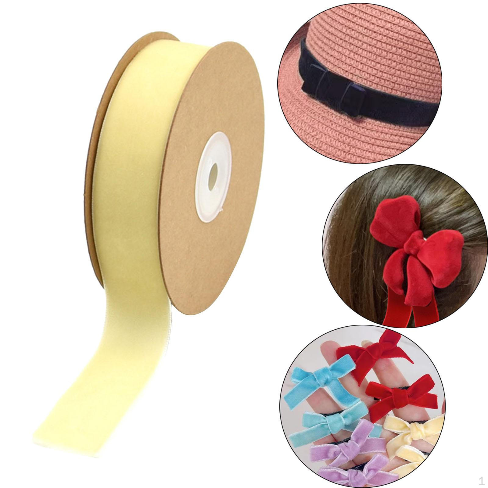 

Катушка бархатной ленты для упаковки подарков и поделок Beige