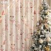 1PC LOZUJOJU Christmas Blackout Curtains Snowman Christmas Tree Pattern Printed Curtains for Bedroom Living Room Balcony Window for Home Decor