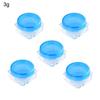 5PCS 2g 3g Empty Small Colorful Covers Clear Plastic Cosmetic Pot Jars with Lids for Face Cream Lip Balm Containers Travel