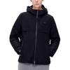 FILA Solid Color Sports Hooded Thick Warm Down Jacket Men Outerwear Black F11M147908FBK