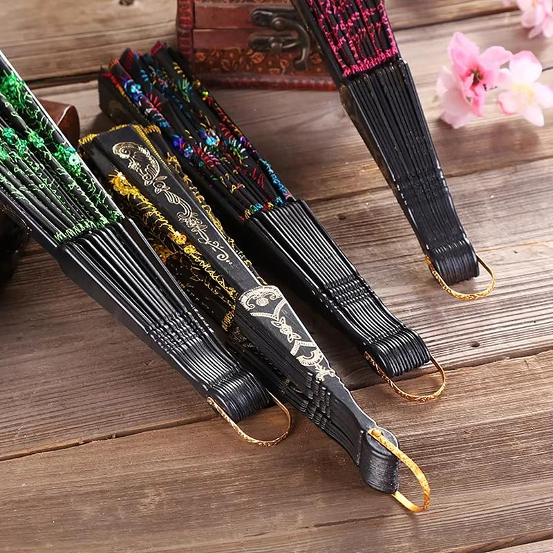 1PC Vibrant Colors Dance Performances Peacock Elegant Temperament Folding Durable Exquisite Gifts Decorated Dance Prop