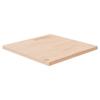 342929 vidaXL Square Table Top 50x50x2.5 Cm Solid Oak Wood Untreated