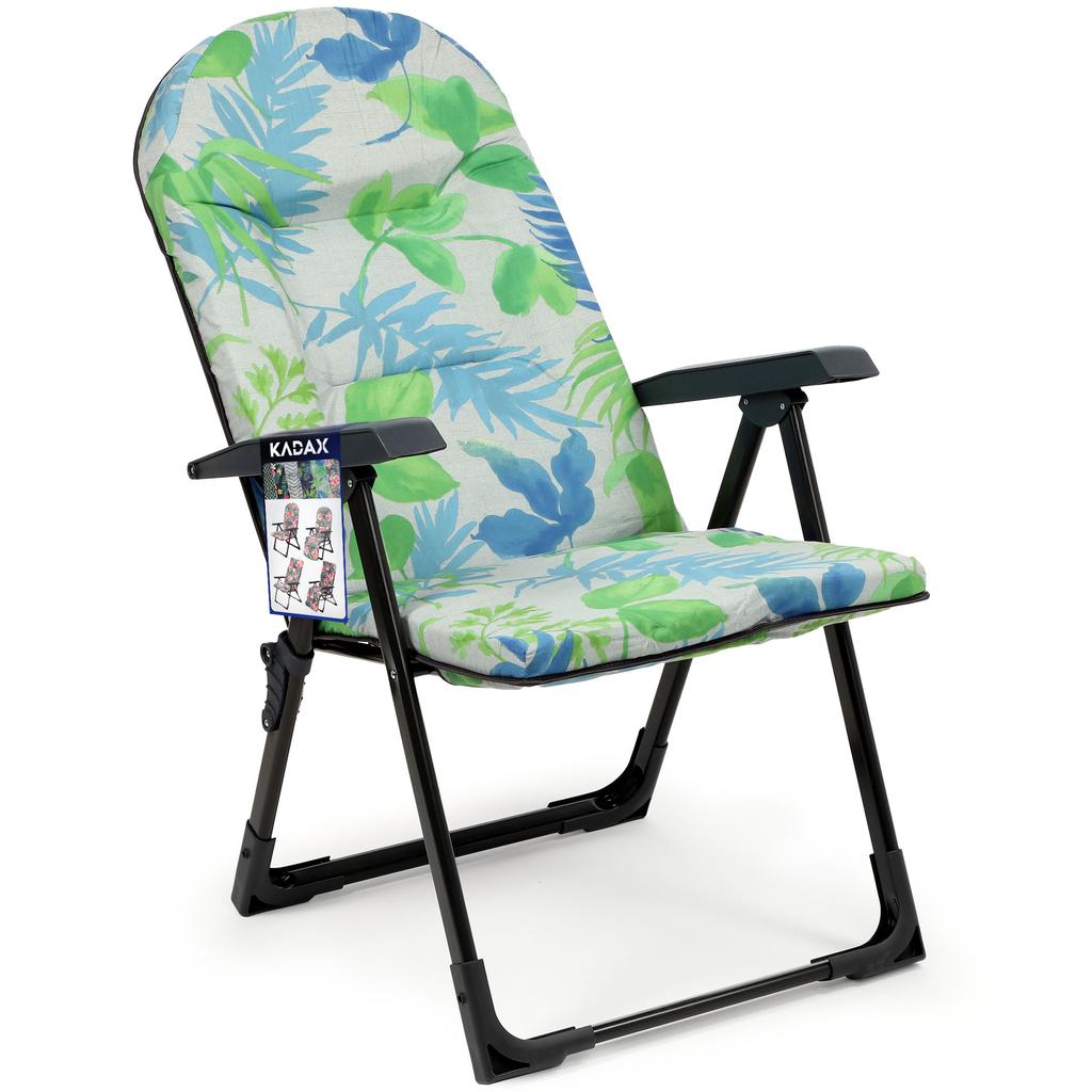 KADAX Garden Beach Chair Adjustable 110kg