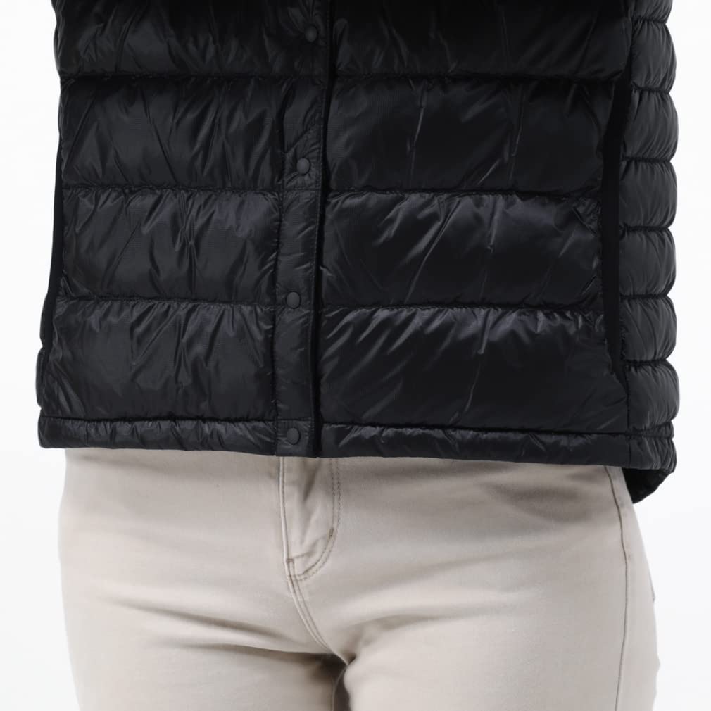 NANGA Inner Down Made in Japan Women's Cardigan, (Black, WM)