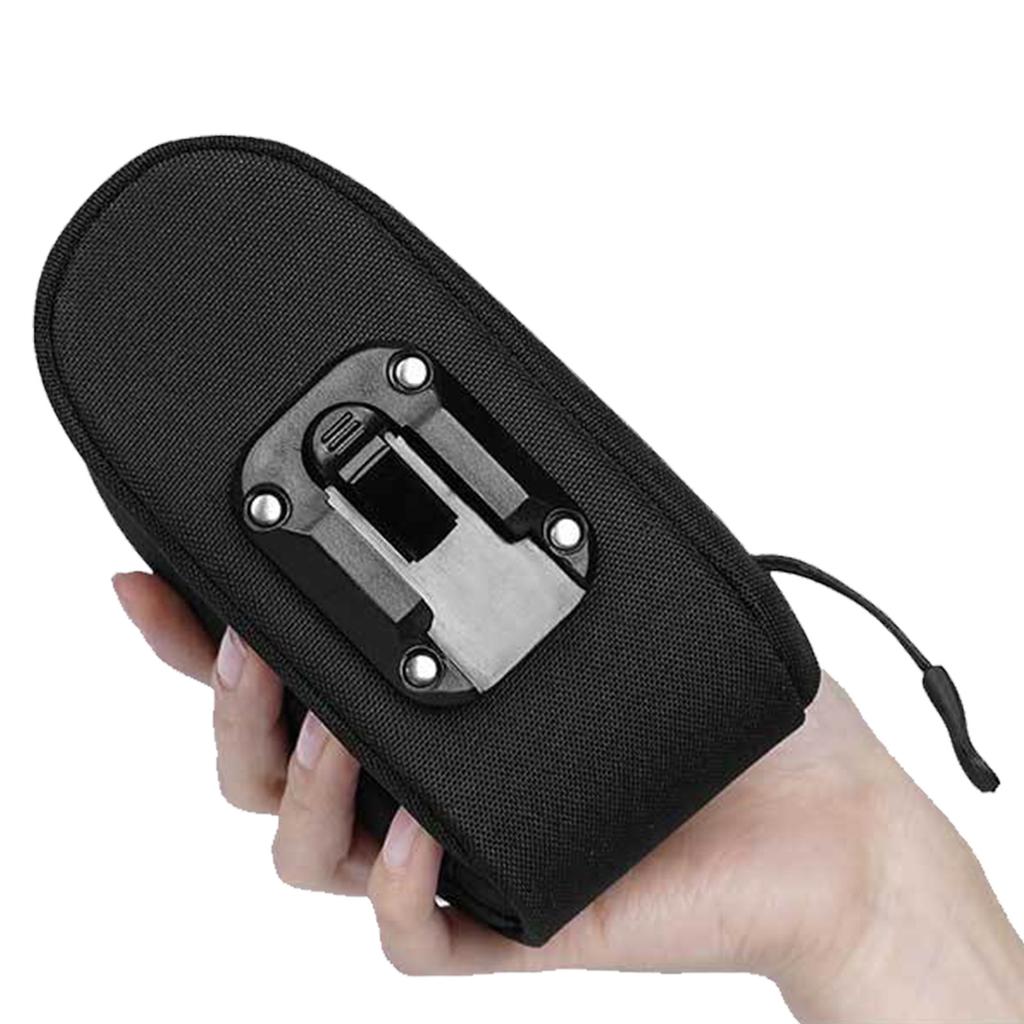 Bike Saddle Bag 0.3L Capacity Adjustable Storage Pouch Under Seat for Mountain Road Bikes Black