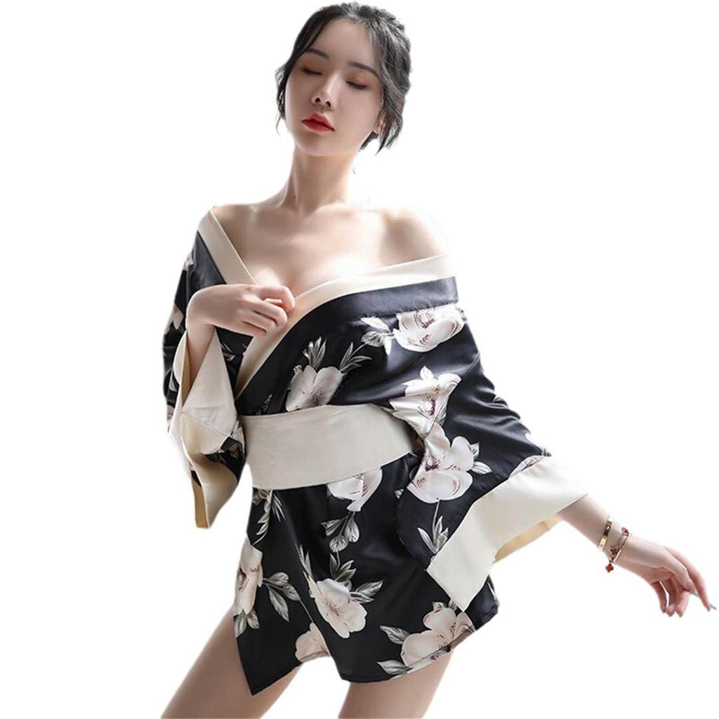 Plus Size Sexy Japanese Kimono Lingerie for Playful Role Play