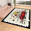 Indoor Rug, Faux Cashmere, Pikachu 3D Print, Soft Water Absorbent, Christmas Household Floor Mat