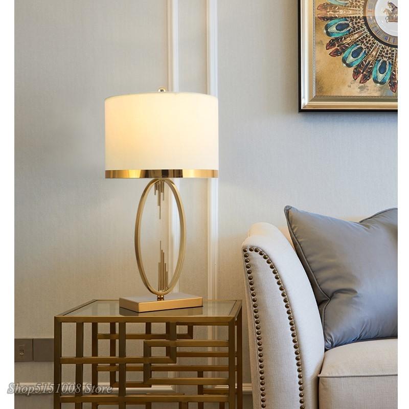 Modern Metal Pipe Shape Table Lamps Nordic Living Room Home Decor Lamp Fabric Bedroom Lamp Luminaire Home Decoration Desk Lamp
