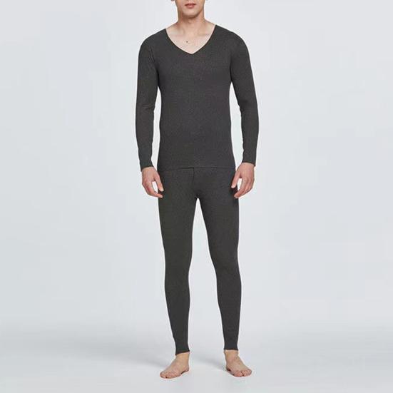 Pánská termoprádlová sada Dlouhé spodky s fleecovou podšívkou Základní vrstva Sada do chladného počasí Horní a spodní díl na zimu