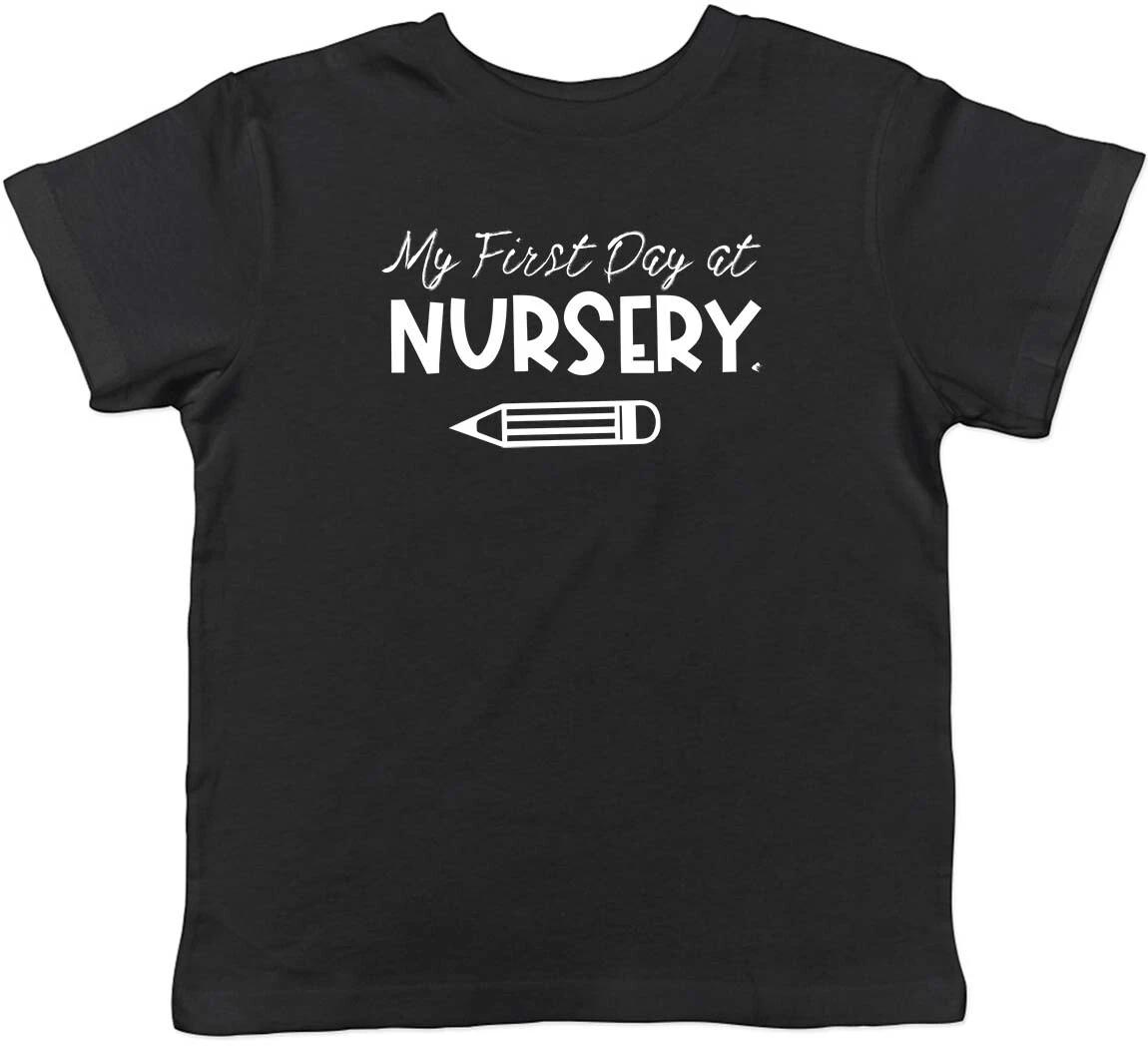My First Day at Nursery Childrens Kids T-Shirt Boys Girls 140