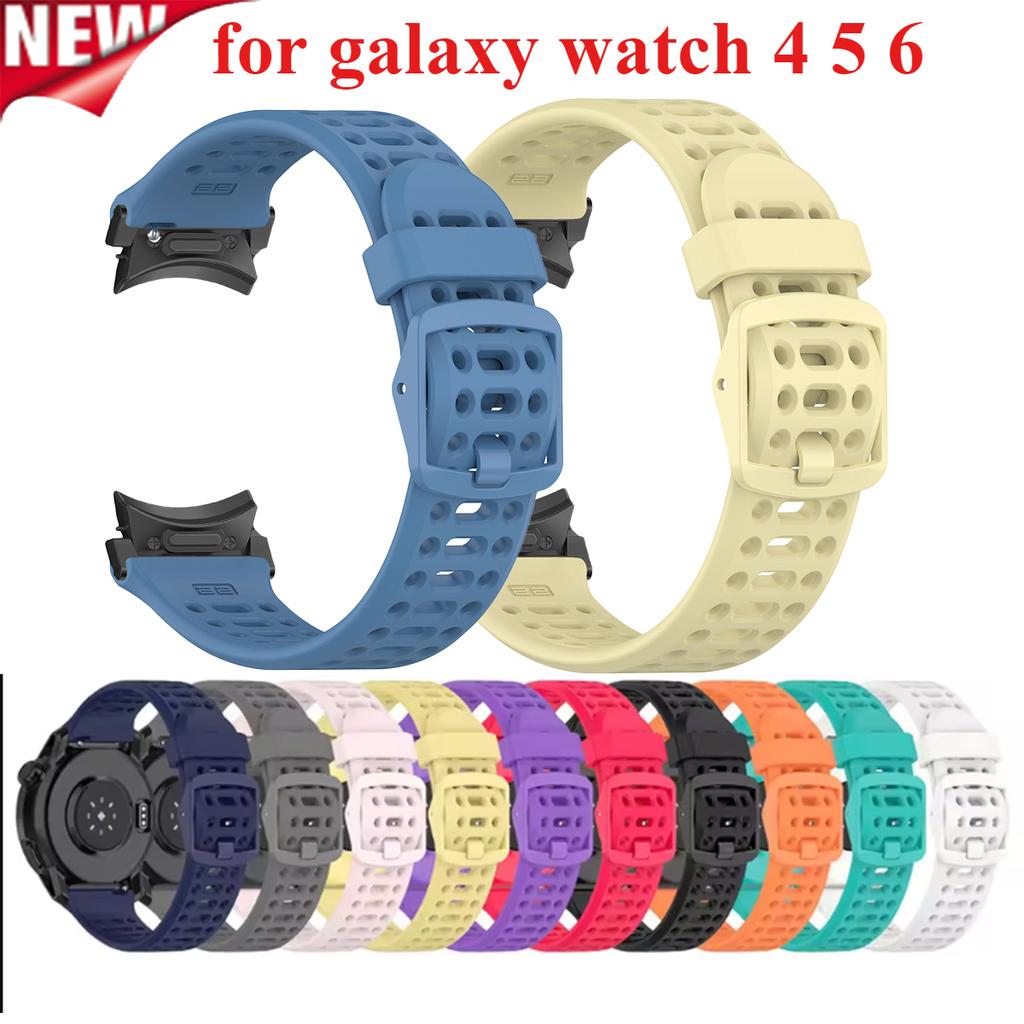 No Gap Silicone Band For Samsung Galaxy Watch 6 5 4 44mm 40mm for Galaxy Watch456 Bracelet Quick Release Smartwatch Accessories