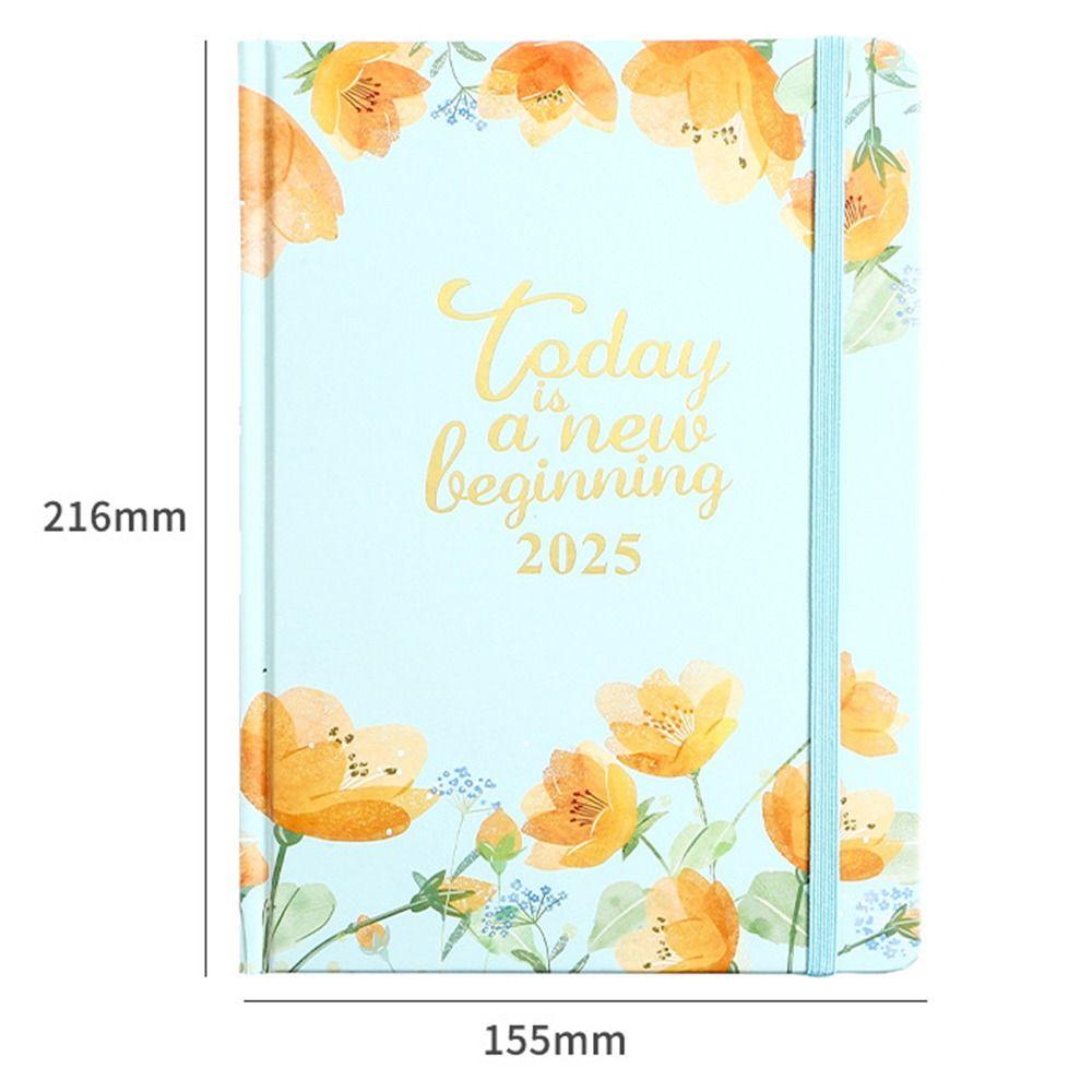 A5 2026 Planner Notebooks 160 Pages Thick Paper English Notebook Multifunction Cardboard Cover Datebook Diary