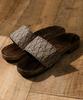 KYOETSU Geta Sandals with Japanese Burnt Paulownia Wood Men's Patterns, (7)