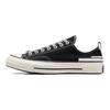 Converse Chuck 70 Hacked Heel Low Black Reflective Unisex Sneakers Dark-Moth Egret A07984C
