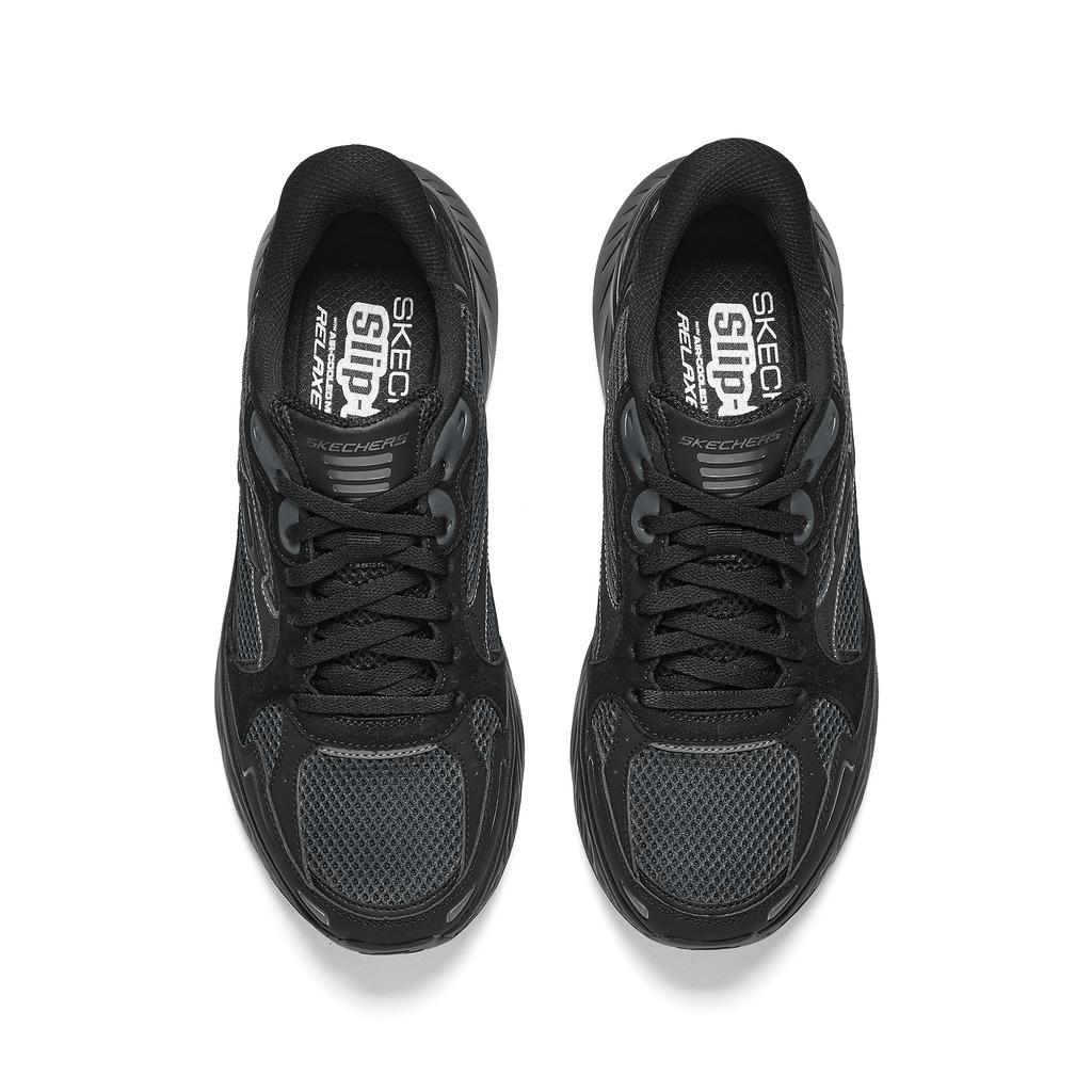 Skechers Edgeride Comfortable Versatile Height Increasing Casual Shoes Men sneaker Black 232969-BBK