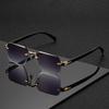 2025 Square Metal Fashion Sunglasses for Men & Women - European & American Street Style, Anti-UV Protection