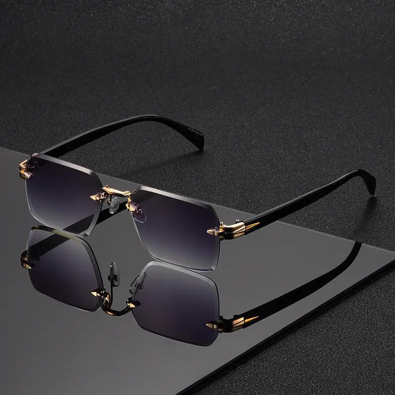 2025 Square Metal Fashion Sunglasses for Men & Women - European & American Street Style, Anti-UV Protection