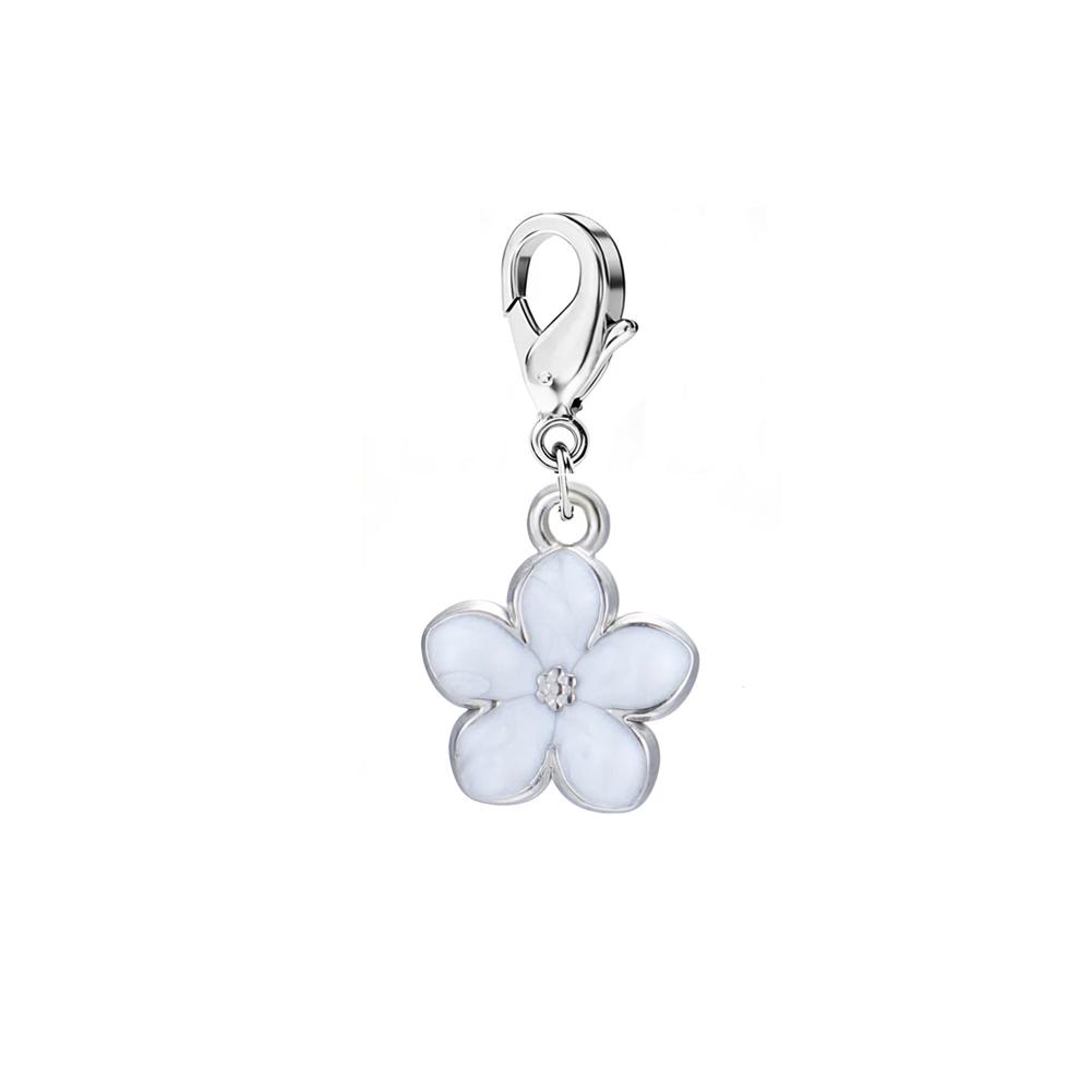 1pc Enamel Flower Charms for Jewelry Making Stainless Steel Gold Pendant for Earring Necklace Bracelet Accessories