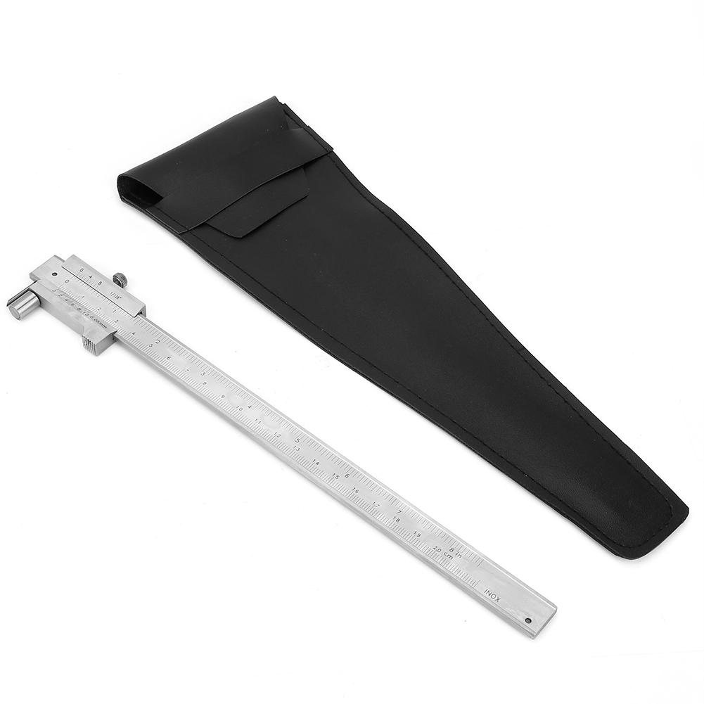 Caliper Ruler Measuring Tool Portable Stainless Steel Vernier Caliper 0‑200mm Caliper Ruler with Scriber 200mm Vernier Caliper