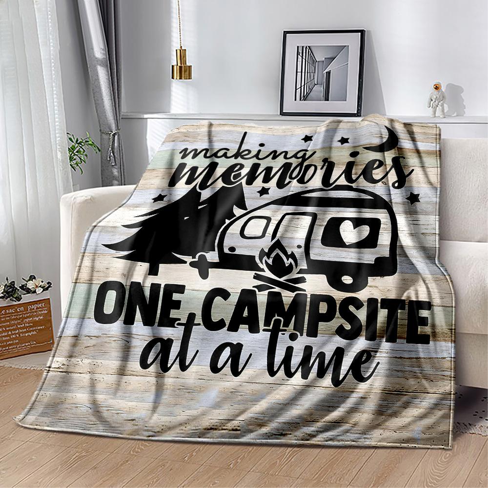 Campfire Life Adventure Blankets are suitable for living rooms,making them an ideal choice for outdoor travel and gifts.