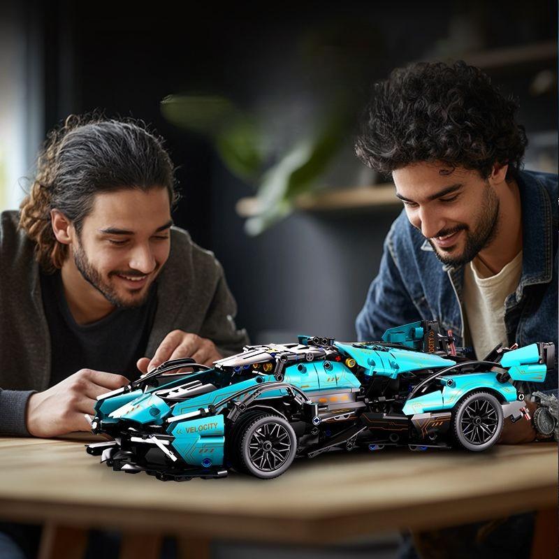 Technical Racing Sport Car Model Building Blocks technic adults 1:14 DIY Supercar Brick Puzzle Toys Kid Adult Gift 1000+granule