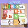 Wooden Alphabet And Number Matching Cards For Kids Educational Game For Early Learning