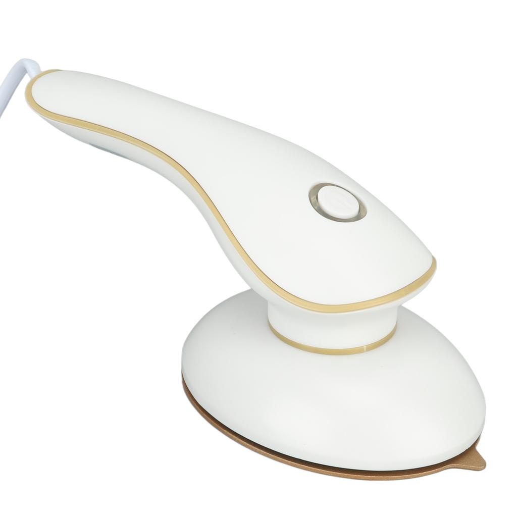 Mini Iron Portable Wet Dry Use Safe Small Handheld Steam Iron for Home Travel Dormitory White
