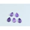 7X10MM Natural Amethst Ring Size Pear Cabochon Loose Gemstone 5Pcs Lot 11Cts A-466