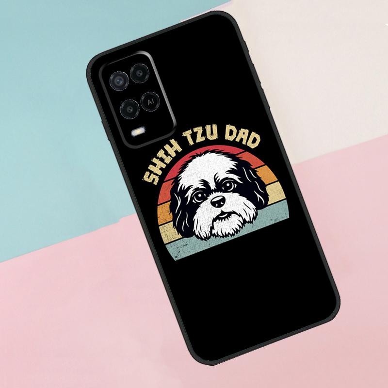 Cartoon Shih Tzu Dog Case For OPPO A83 A91 A93 A1K A15 A16 A52 A72 A3S A5 A9 A31 A53 A53S A54 A74 A94 Cover