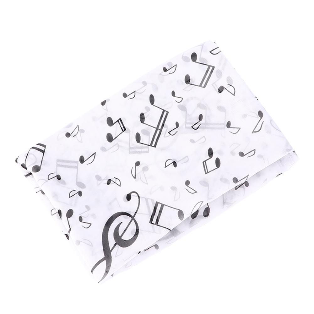 Clef Printed Women Neck Scarf Sheet Shawl Music Note Printed Scarf Muffler Chiffon Silk Scarf