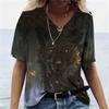 Vrouwen T-shirt Lone Wolf Grafisch 3D Geprint Y2k Mode Elegantie Vintage Korte Mouw Elegant Casual Comfortabel Polyester