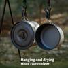 Outdoor NonStick Camping Cookware with Lid Outdoor Cooking Pots Portable Cooking Utensils for Outdoor Camping Picnic