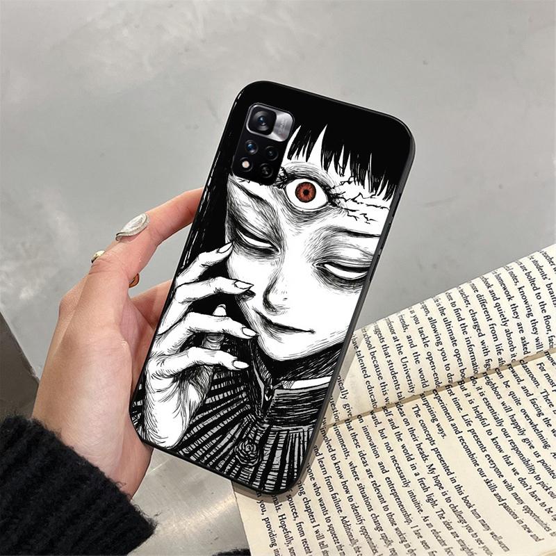 Phone Case For Xiaomi Poco C71 15T 14T Pro Redmi Note 15 14 14 13 Pro Redmi A5 15C 13C Horror Ghost Girl Art