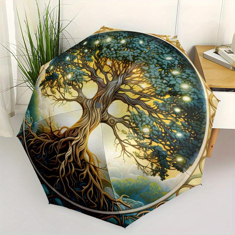

Enchanted Tree of Life Wall Art: Nature s Majesty in Every DetailUmbrella, Portable 3-Fold Umbrella for Men & Women,Christmas Gift ES299