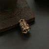 Brass Double Dragon Bell, Retro, Vintage, Car Key Bag Pendant, Handmade Rope, Craftsmanship, Five Emperor Money Accessory
