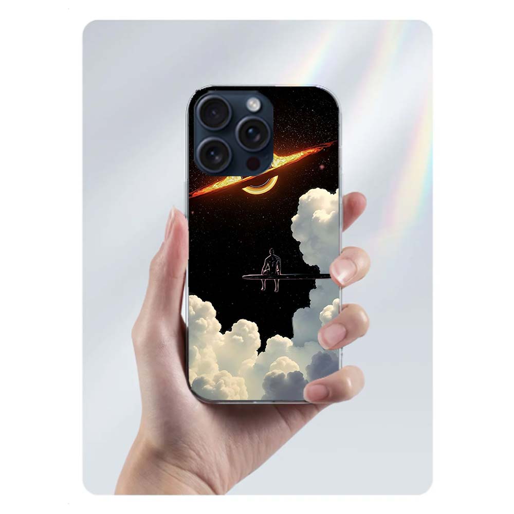 Silver Surfer Clear Phone Case For Iphone 17 Air 16 Pro Max 15 Pro 14 Plus 17E 16E 11 13 12 Mini Cover Cases Fundas Cell TPU Cap