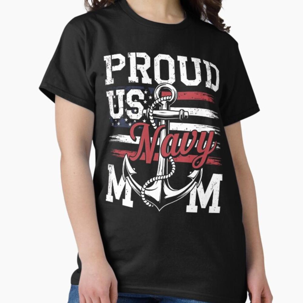 US Na vy Proud Mother - Proud US Na vy For Mom Veteran Day T-Shirt Unisex T-Shirt S