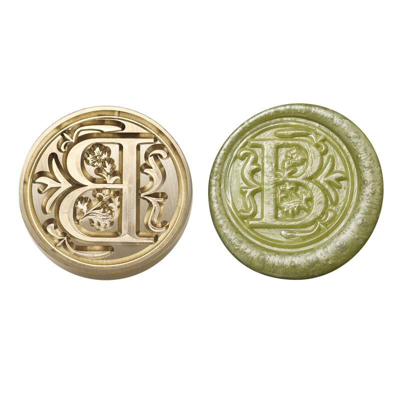 Wax Seal Copper Head Curlicue Vintage 26 Letters DIY Scrapbooking Vintage Wax Sealing Stamp Invitation/Envelop Gift