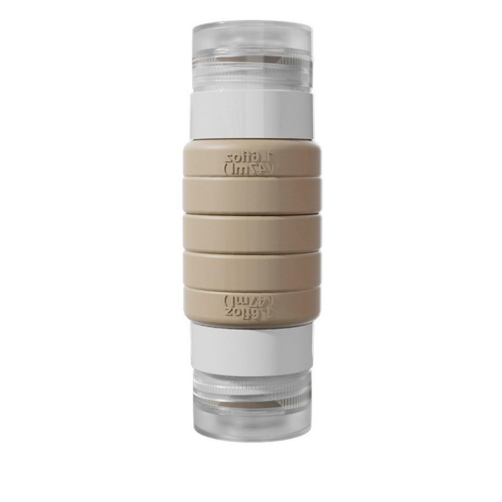 Leak-proof Double-Head Travel Bottle 2 in 1 Squeeze Bottle Packaging Bottle  Lotion Storage