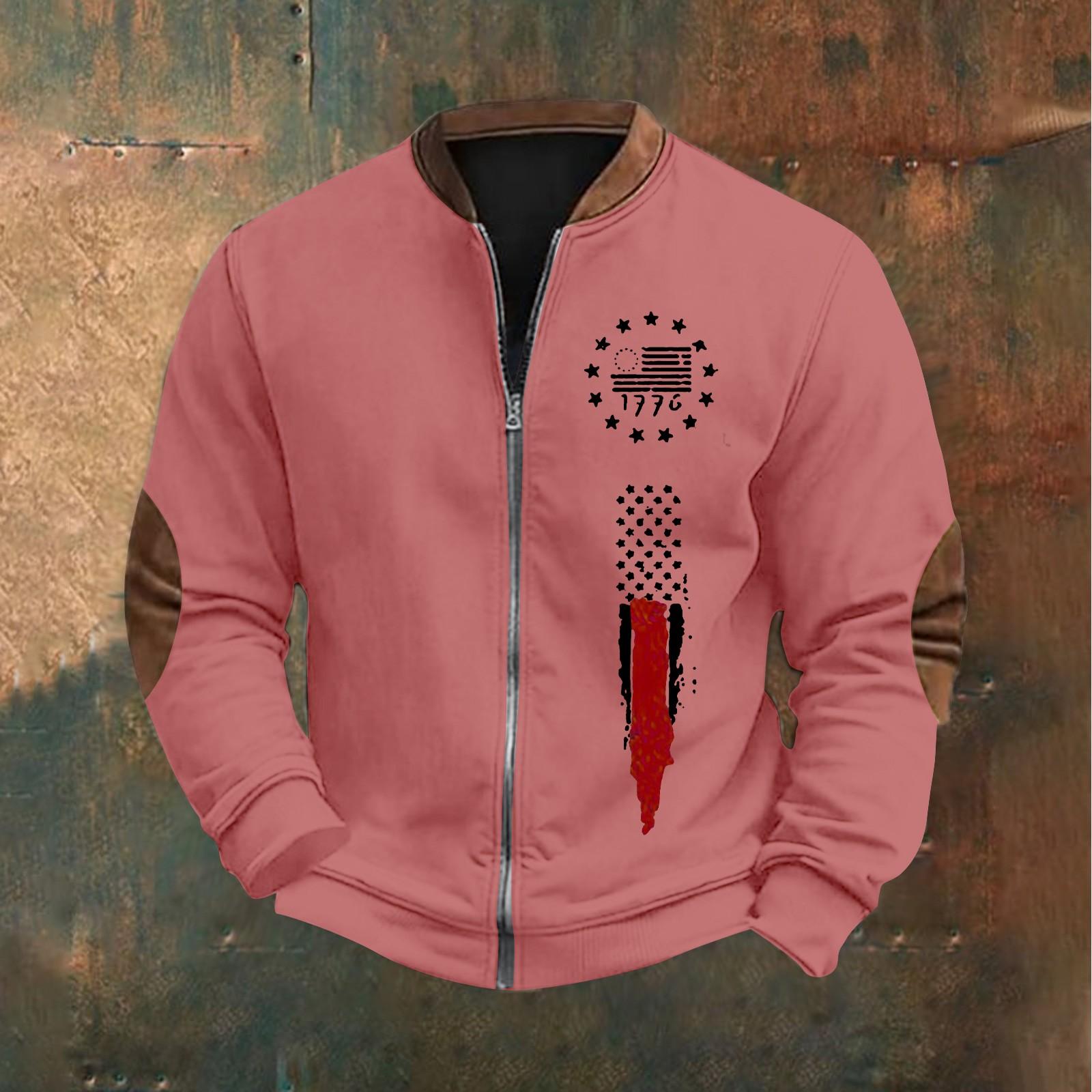 

Мужская повседневная толстовка в стиле ретро с градиентным принтом S красный